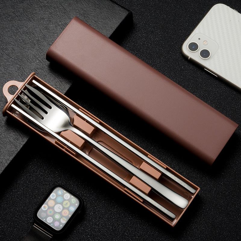 Wholesale Stainless Steel Spoon Fork Chopsticks Three Piece Set