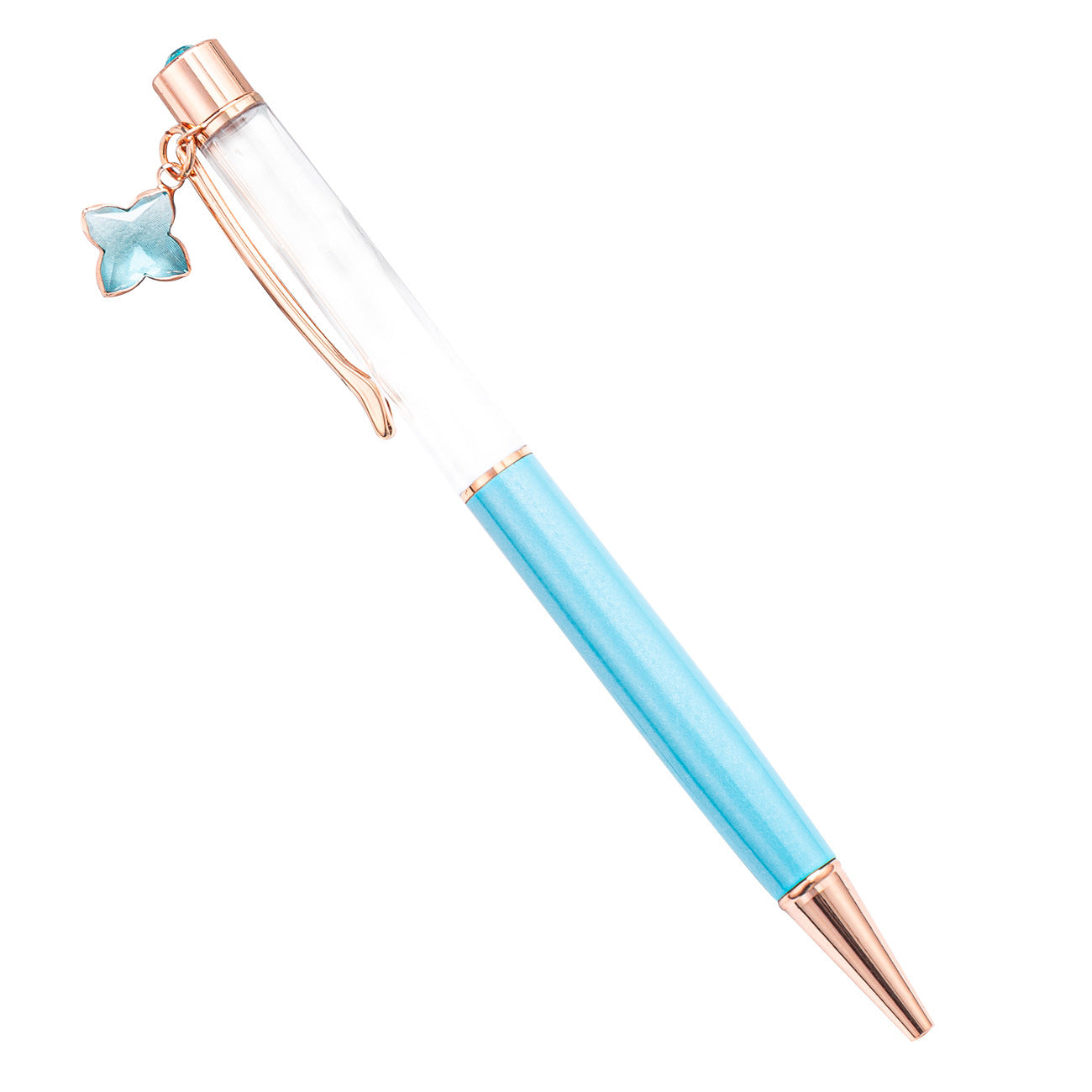 Wholesale DIY Empty Four-leaf Clover Metal Ballpoint Pen