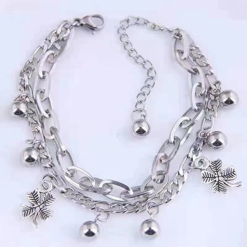 Wholesale Hip Hop Titanium Steel Bracelets