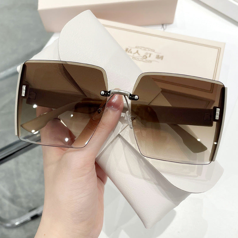 Wholesale PC Rimless Trim Women's Sunglasses