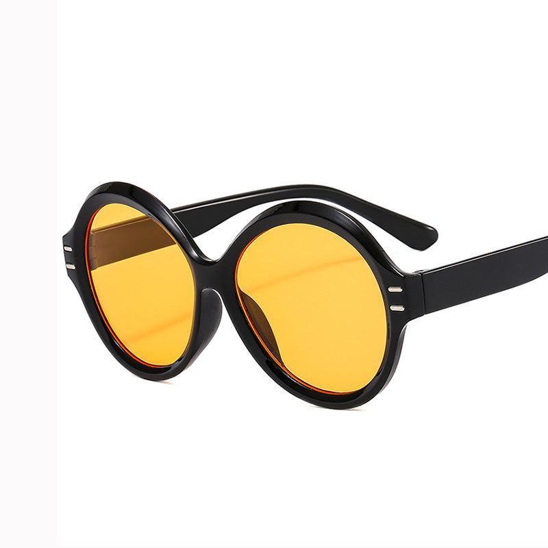 Wholesale Round Frame Pink PC Sunglasses