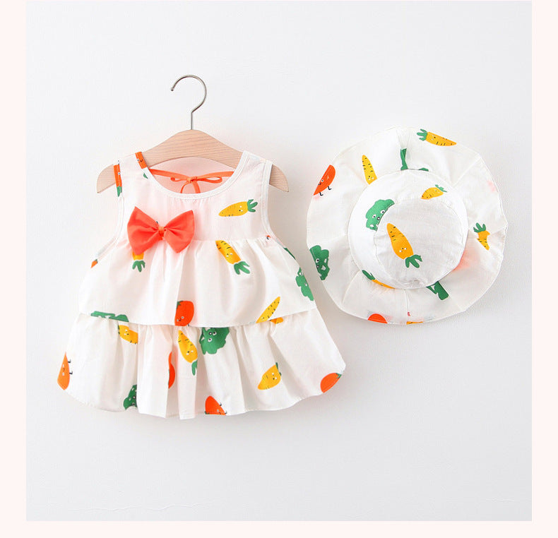 Wholesale Girls Beach Dress Cotton Baby Clothes