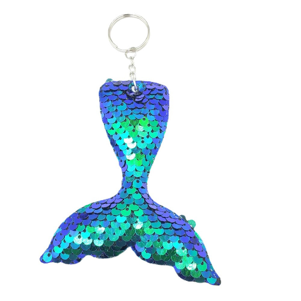 Wholesale PET Sequin Mermaid Tail Keychain