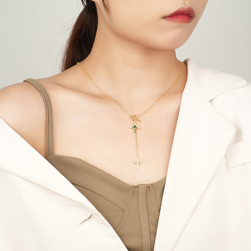 Venta al por mayor Collar De Cruz De Cobre