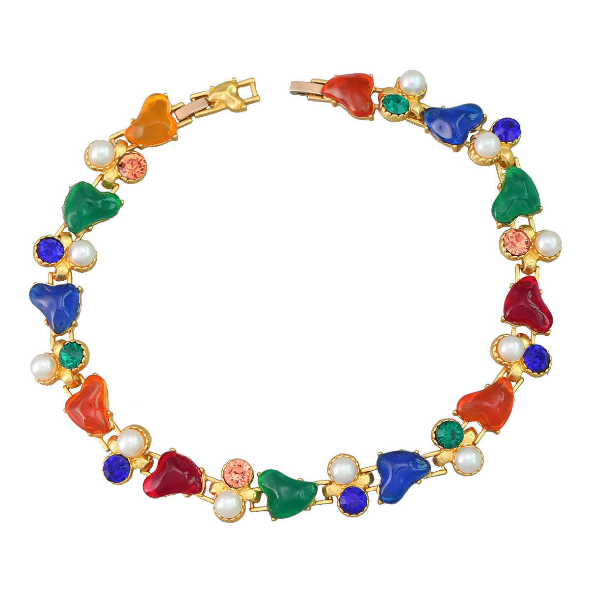 Wholesale Bohemian Pearl Resin Alloy Bracelet