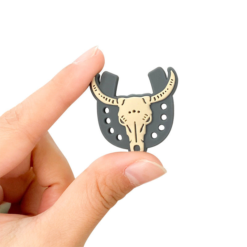 Cuentas de vacas de silicona de 30 piezas al por mayor de 30*30 mm