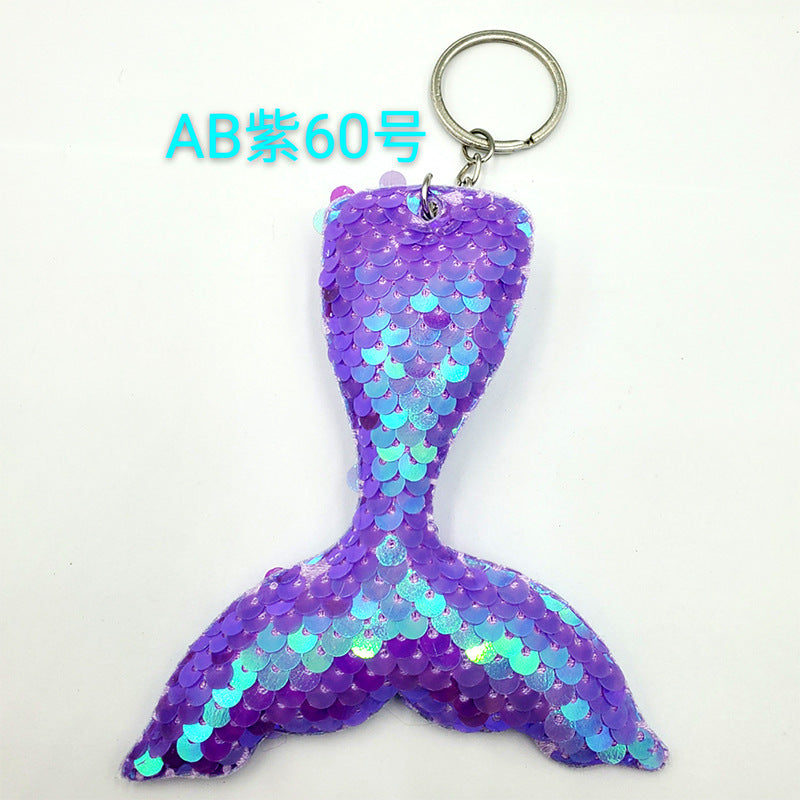 Wholesale PET Sequin Mermaid Tail Keychain