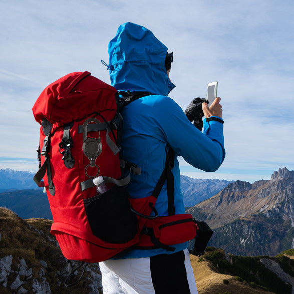 Llavero telescópico plástico de la hebilla de la mochila del mosquetón al por mayor