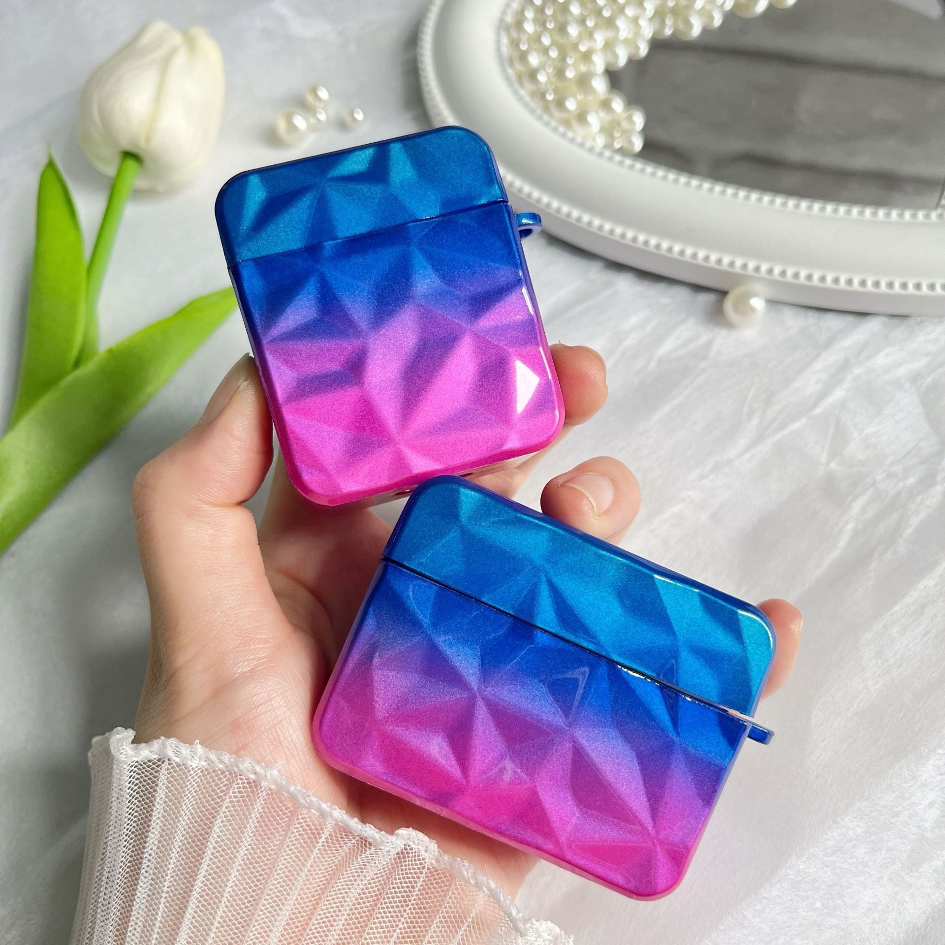 Wholesale Gradient Diamond Soft TPU Earphone Case