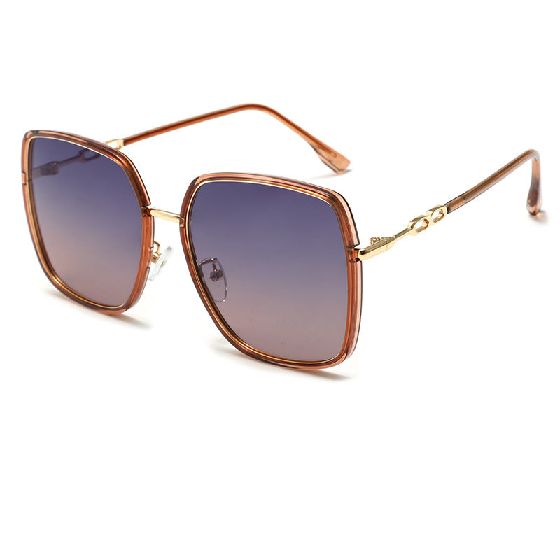 Wholesale Large Frame UV Protection Sunshade PC Ladies Sunglasses