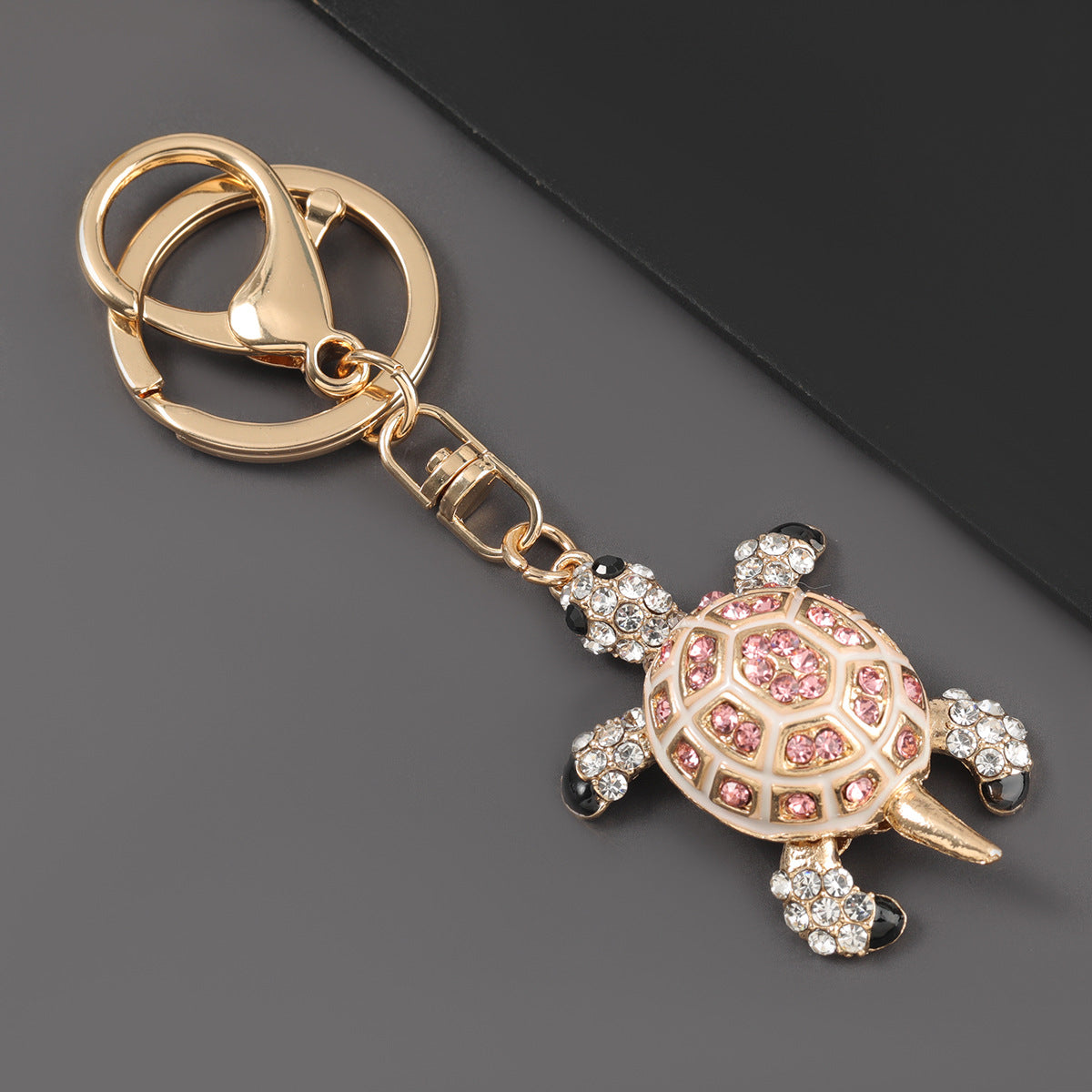 Wholesale Alloy Diamond Turtle Keychain