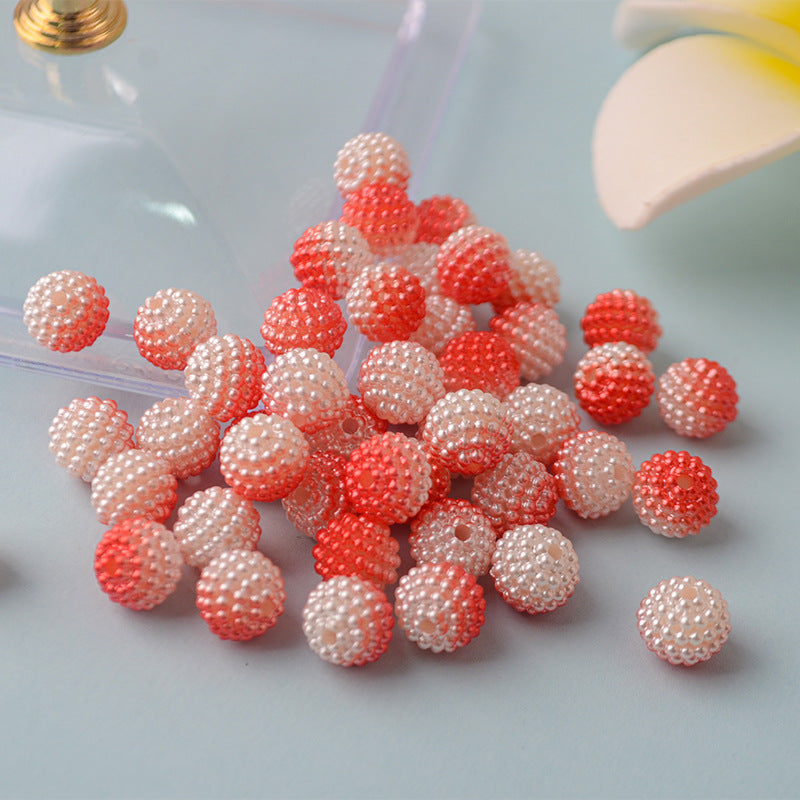 Wholesale 200PCS/Pack Two Color Gradient DIY Beading Material Acrylic Beads10MM