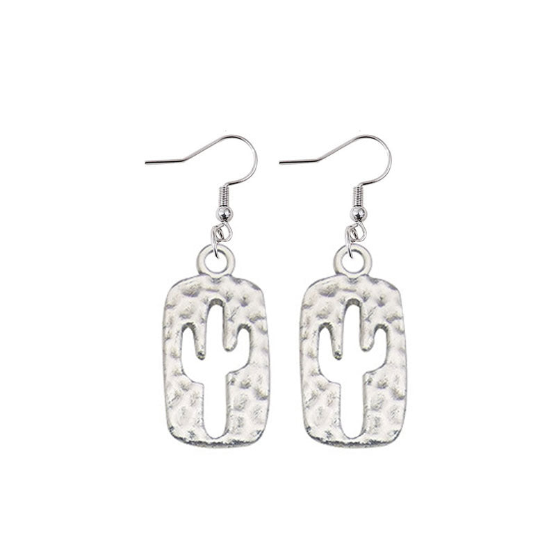 Wholesale Vintage Western Denim Alloy Earrings