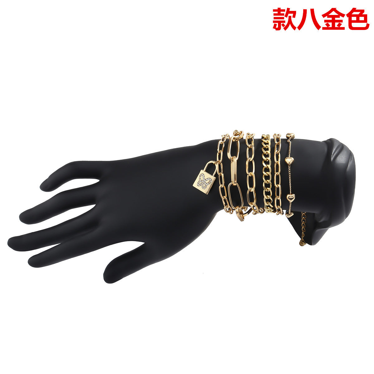 Venta al por mayor Pulsera de aleación de torsión mixta en forma de C lisa