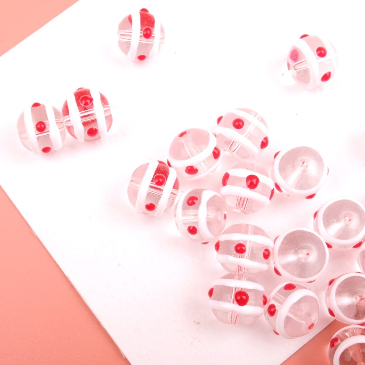 Cuentas de accesorios de joyería DIY de vidrio de dibujos animados de 12MM al por mayor