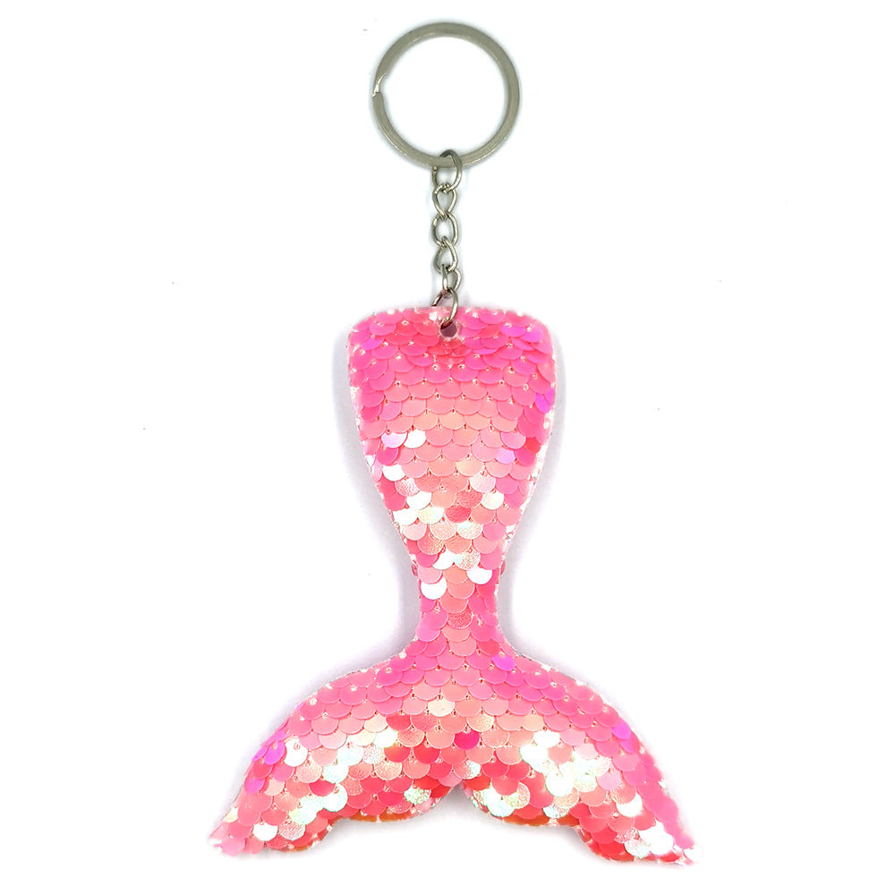 Wholesale PET Sequin Mermaid Tail Keychain