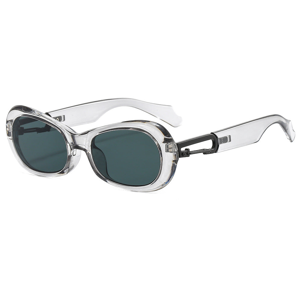 Wholesale Flow Oval Frame PC Sunglasses