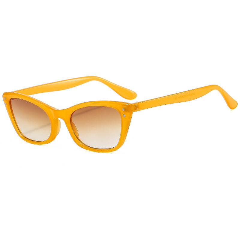 Wholesale PC Cat Eye Ladies Gradient UV Protection Sunglasses