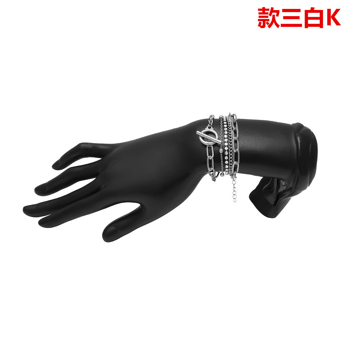 Venta al por mayor Pulsera de aleación de torsión mixta en forma de C lisa