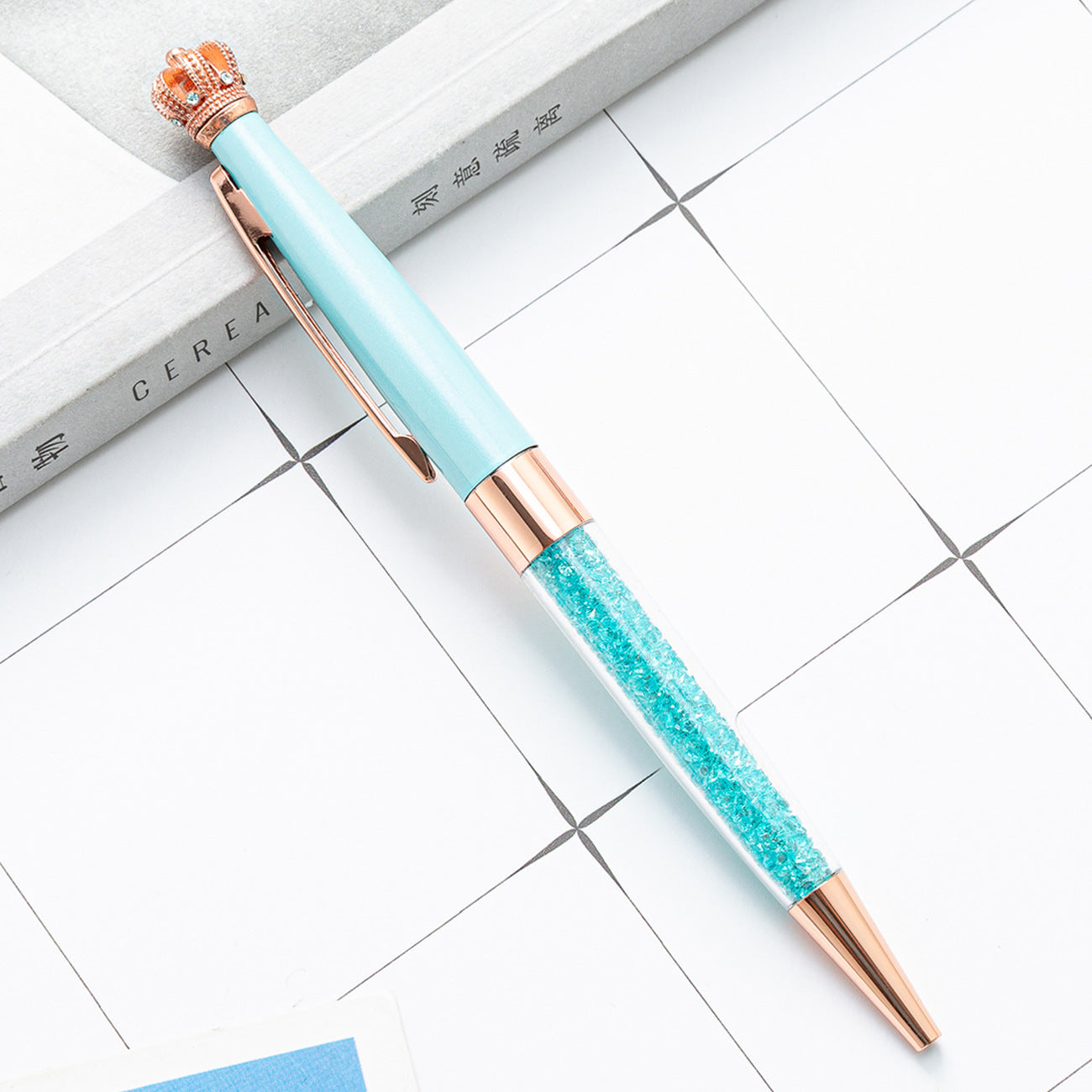 Wholesale Metal Crown Crystal Pen