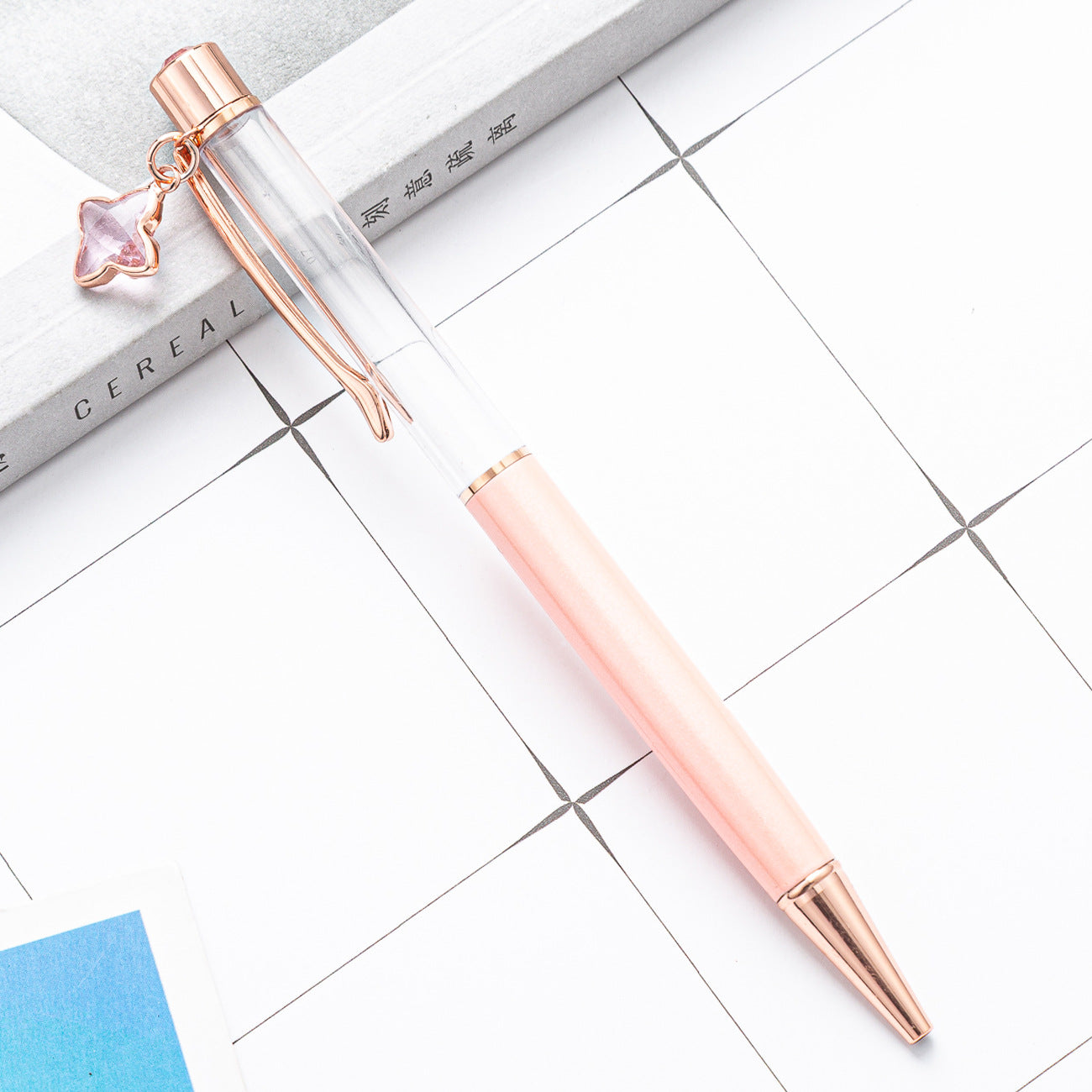 Wholesale DIY Empty Four-leaf Clover Metal Ballpoint Pen