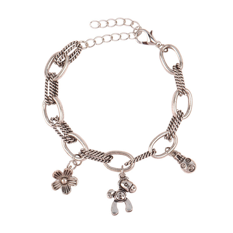 Wholesale Horse Flower Alloy Bracelet