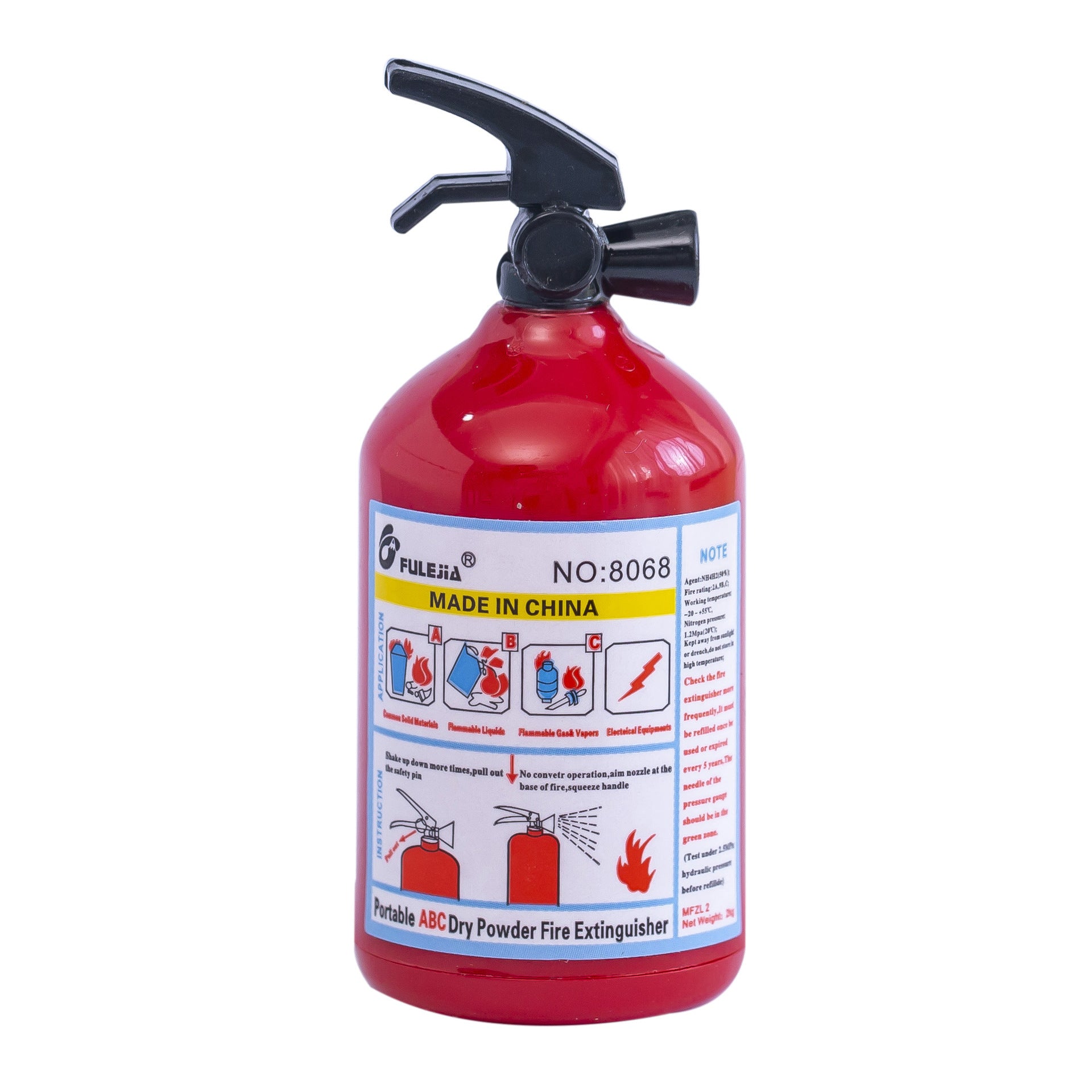 Wholesale Plastic Creative Fire Extinguisher Design Single Hole Pencil Sharpener