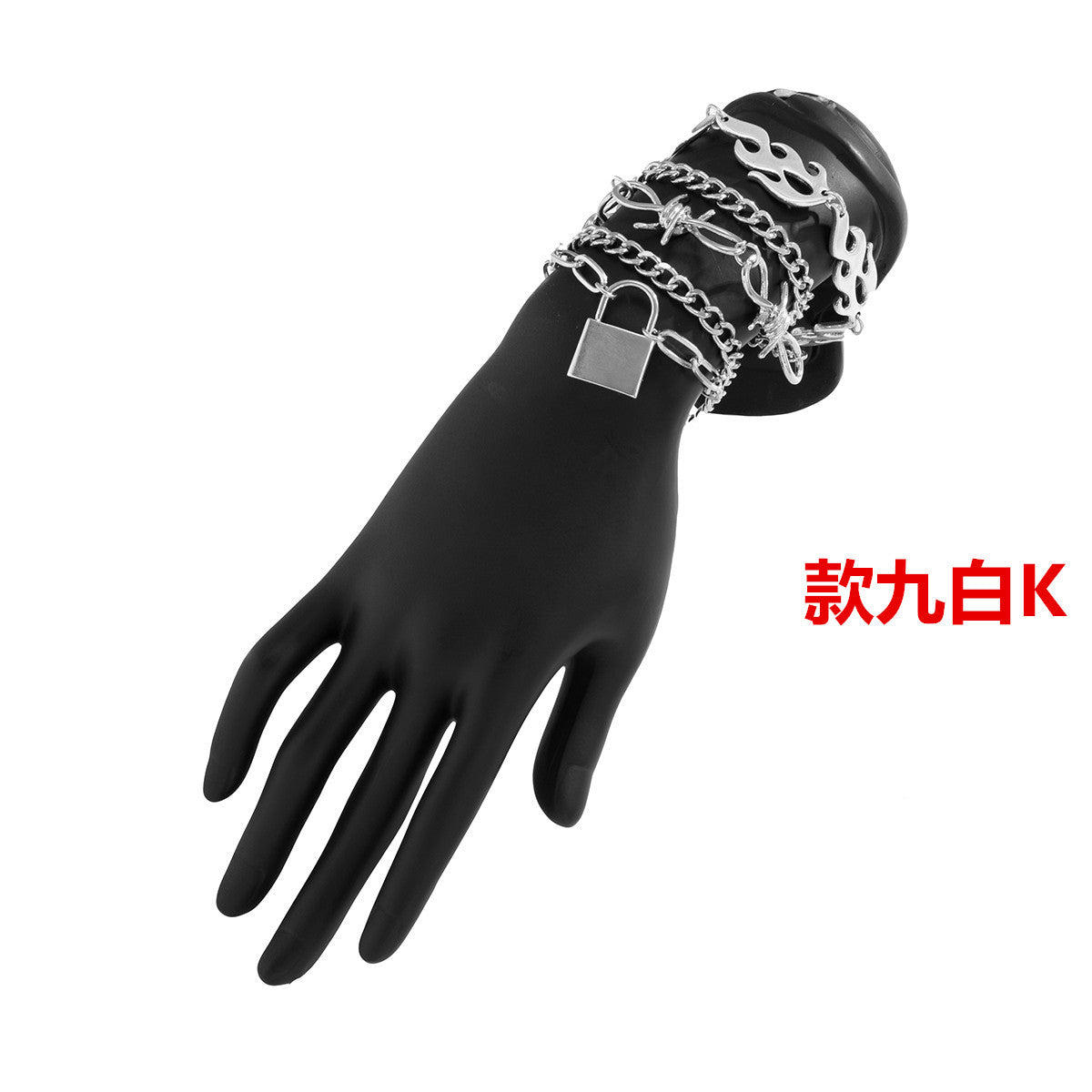 Venta al por mayor Pulsera de aleación de torsión mixta en forma de C lisa