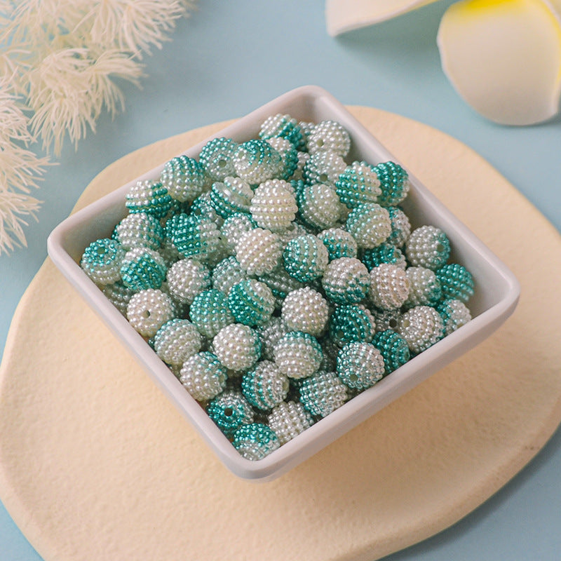 Wholesale 200PCS/Pack Two Color Gradient DIY Beading Material Acrylic Beads10MM