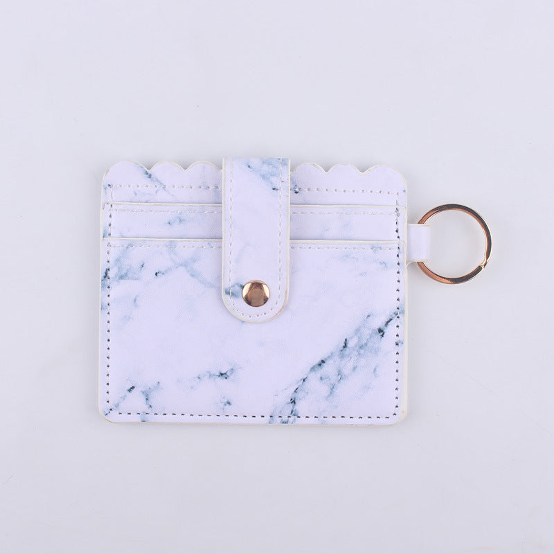 Wholesale Leopard Print Cow Print ID Case PU Leather Card Holder Keychain Coin Purse