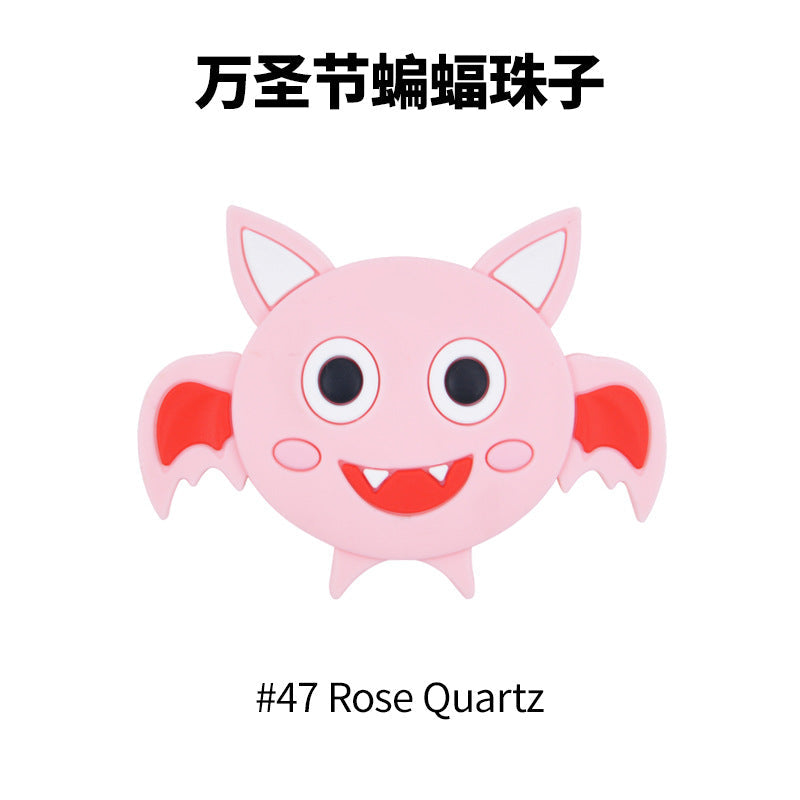 Cuentas de silicona de bate de dibujos animados de 20 piezas al por mayor