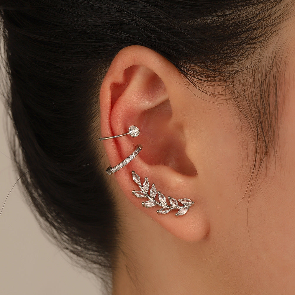 Wholesale Star Flower Alloy Stud Earrings Set