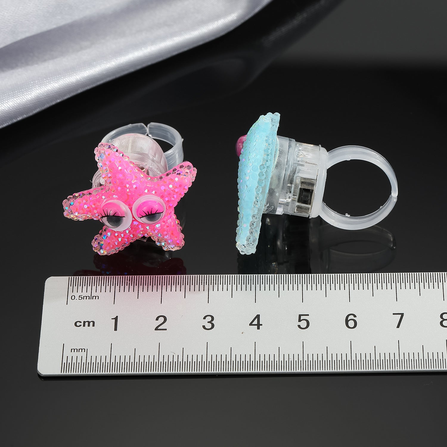 Wholesale Resin Cartoon Sea Animal Luminous Ring