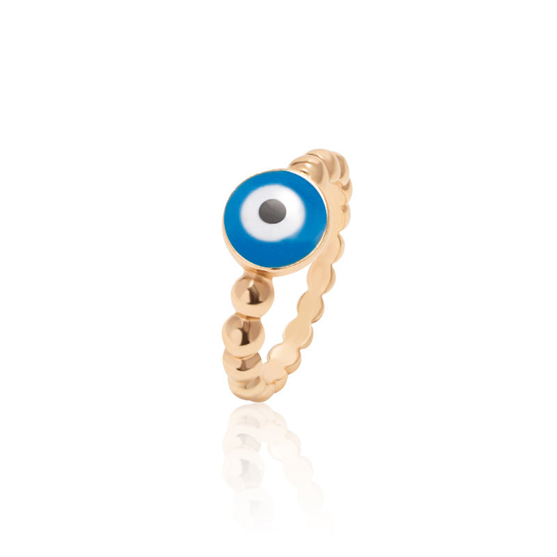 Wholesale Demon Eye Gold Plated Alloy Rings