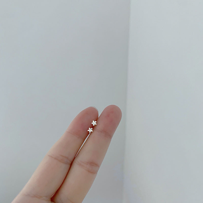 Conjunto De Aretes De Cobre De Corazón Plateado Plata al por mayor