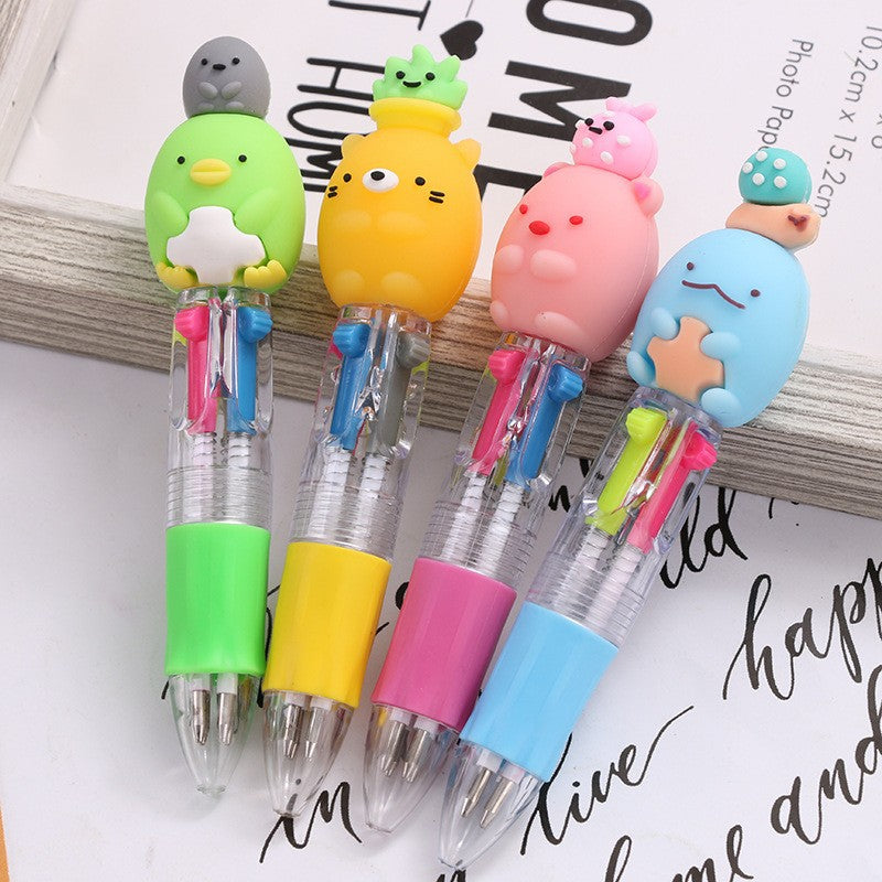 Wholesale Plastic Four Color In One Color Ballpoint Pen