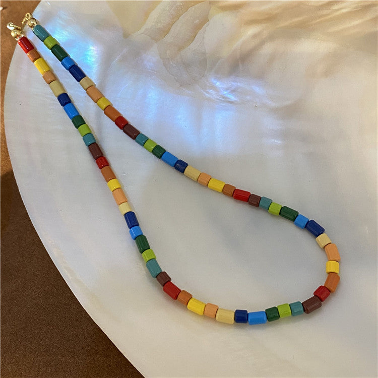 Collares De Perlas De Acrílico De Color Caramelo al por mayor