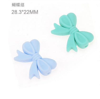 Cuentas de silicona de mariposa de 100 piezas al por mayor de 100 piezas