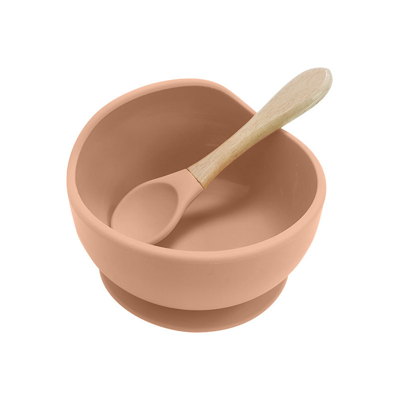 Wholesale Baby Bowl Spoon Set Baby Supplies Silicone