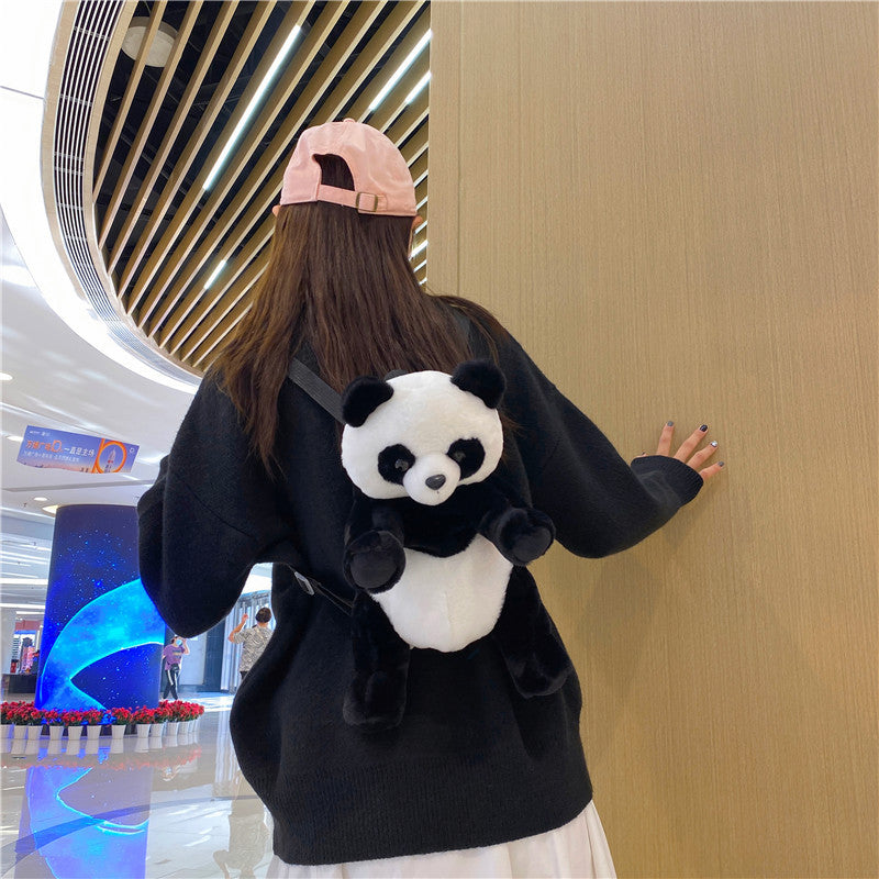 Wholesale Cartoon Plush Cute Panda Backpack