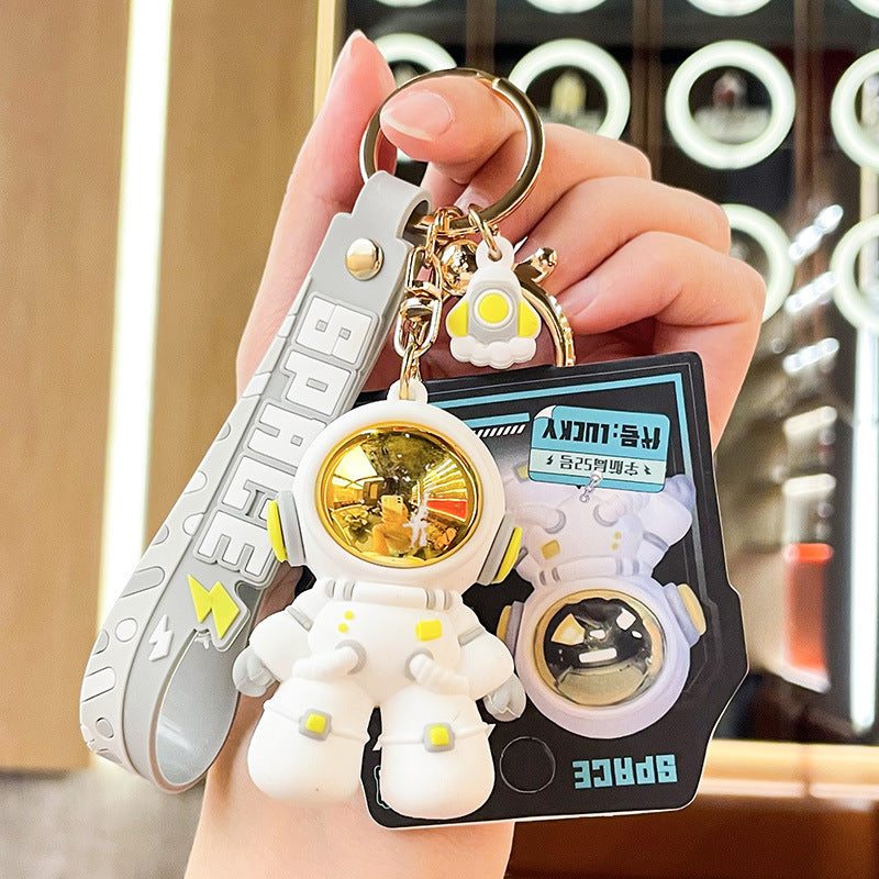Wholesale Silicone Cartoon Cool Mask Astronaut Creative Keychain