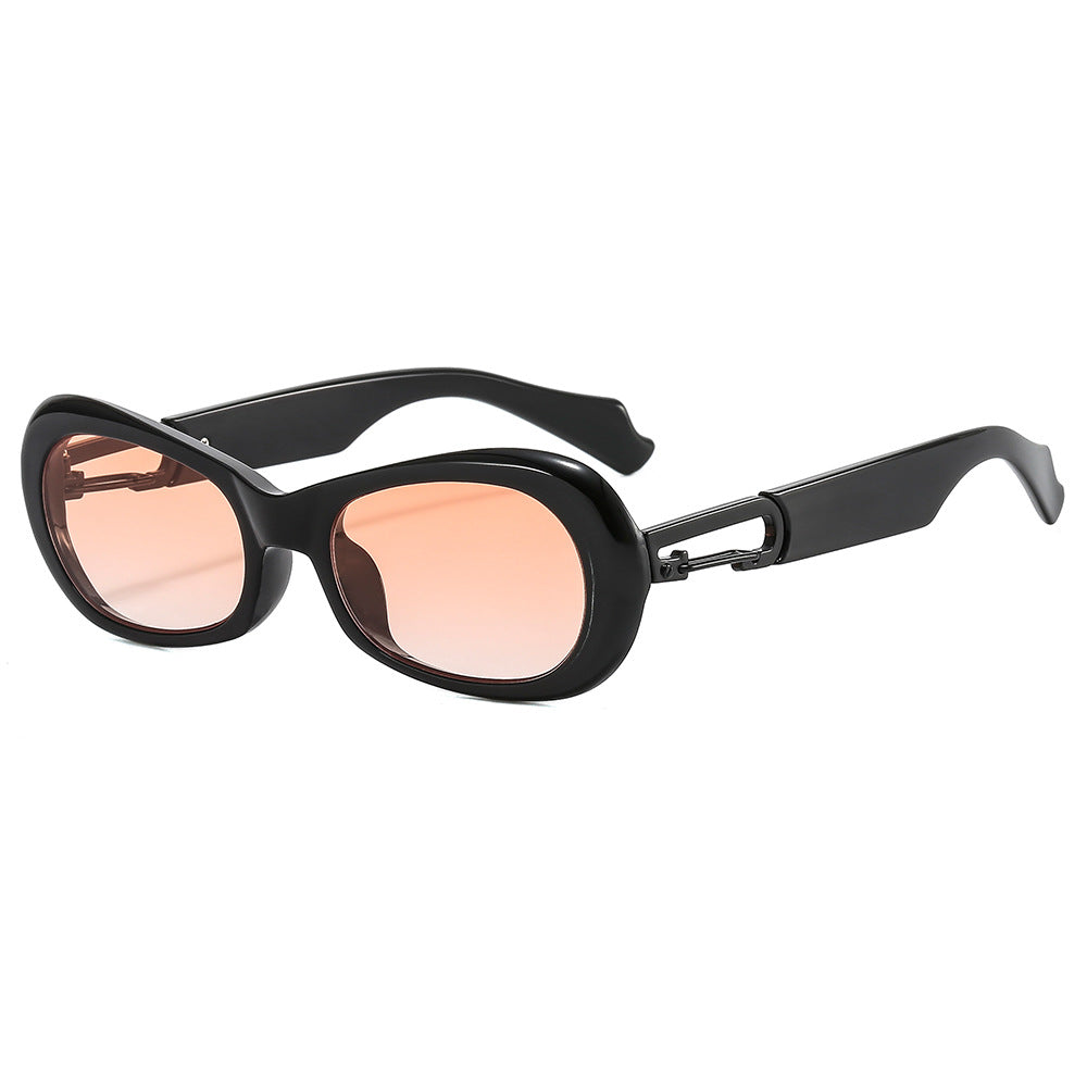 Wholesale Flow Oval Frame PC Sunglasses