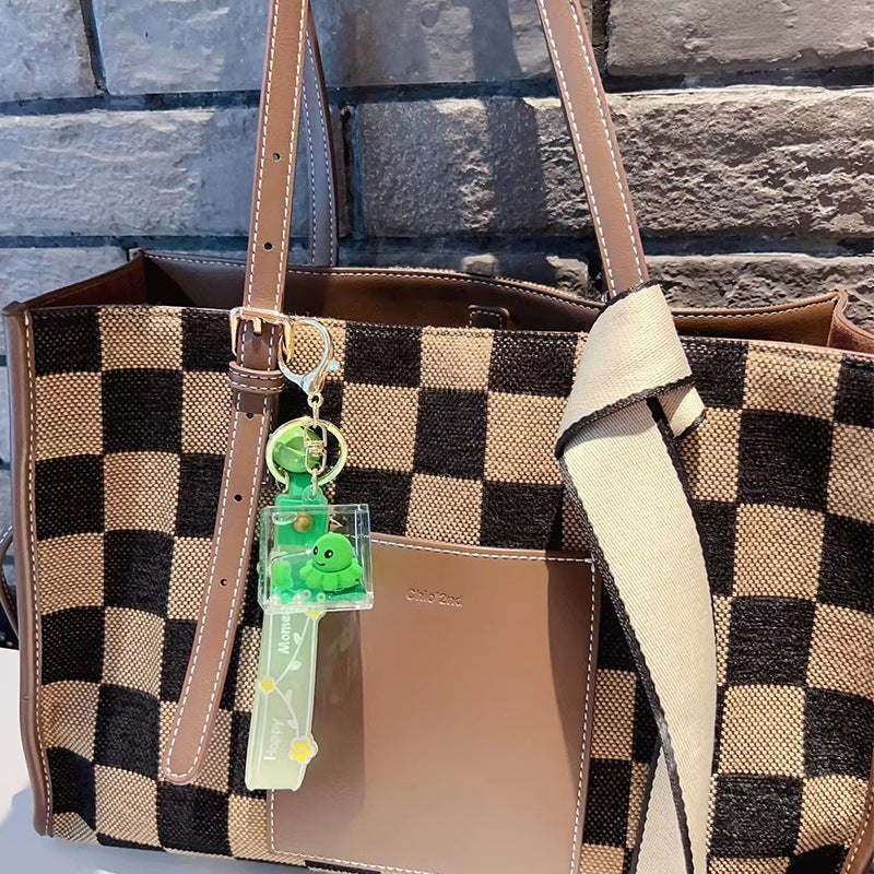 Wholesale Acrylic Octopus Into Oil Quicksand Creative Key Chain