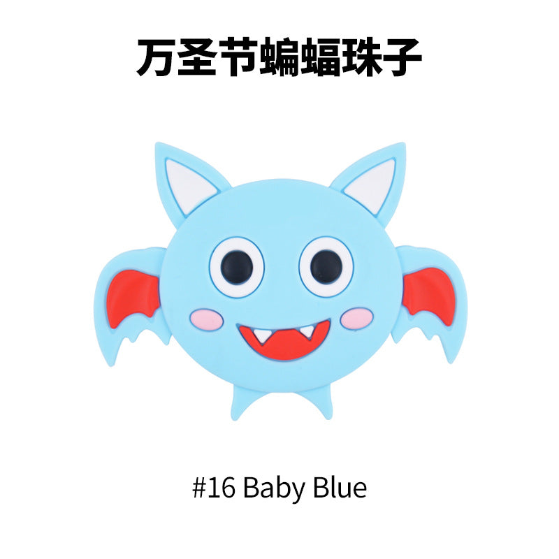 Cuentas de silicona de bate de dibujos animados de 20 piezas al por mayor