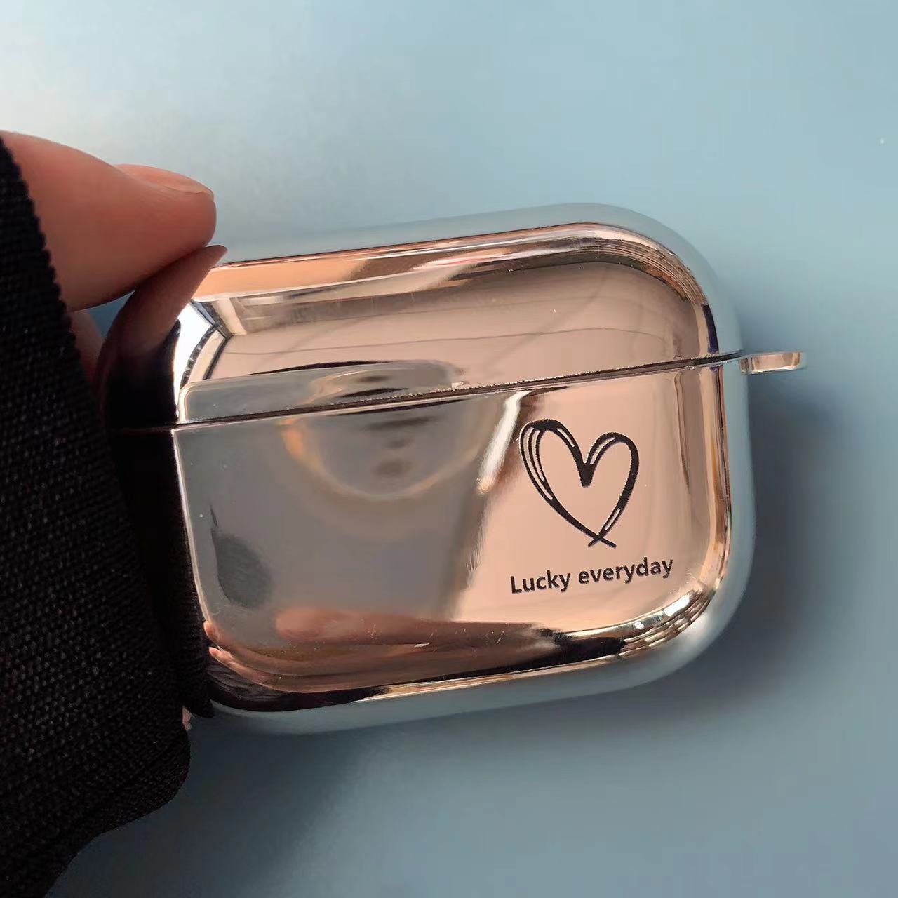 Wholesale Electroplating Line Heart TPU Earphone Case