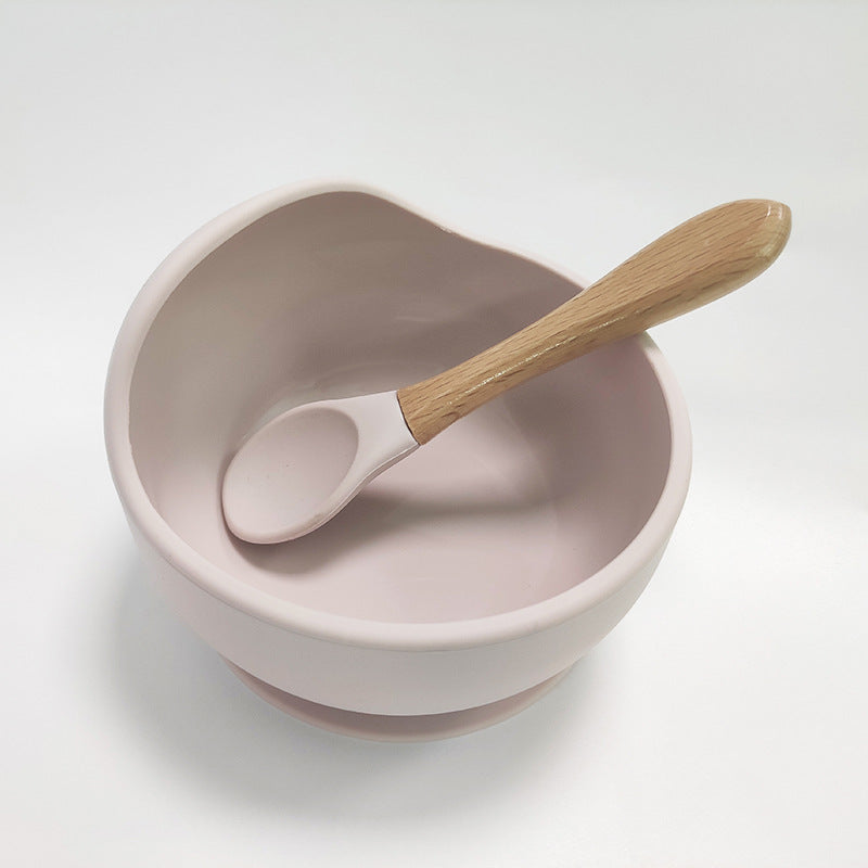 Wholesale Baby Bowl Spoon Set Baby Supplies Silicone