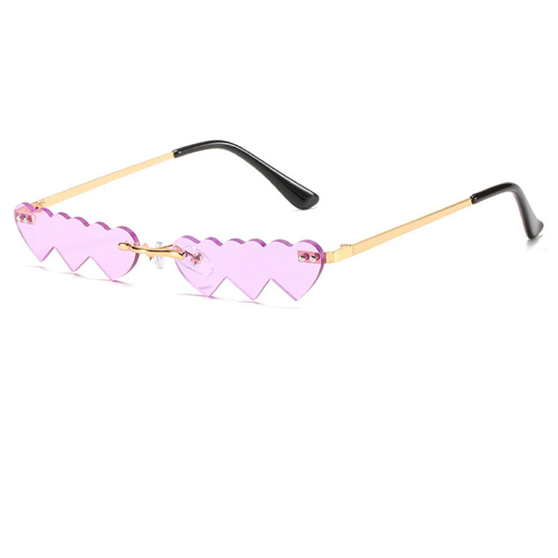 Wholesale Frameless Heart PC Sunglasses