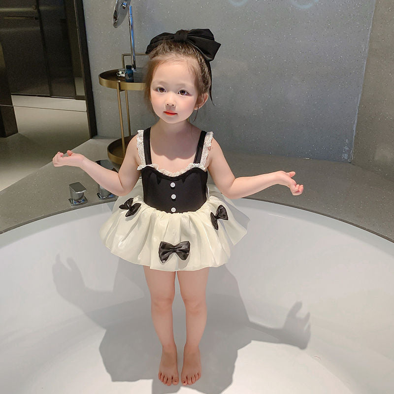 Wholesale One Piece Princess Dress Baby Nylon Swimwear