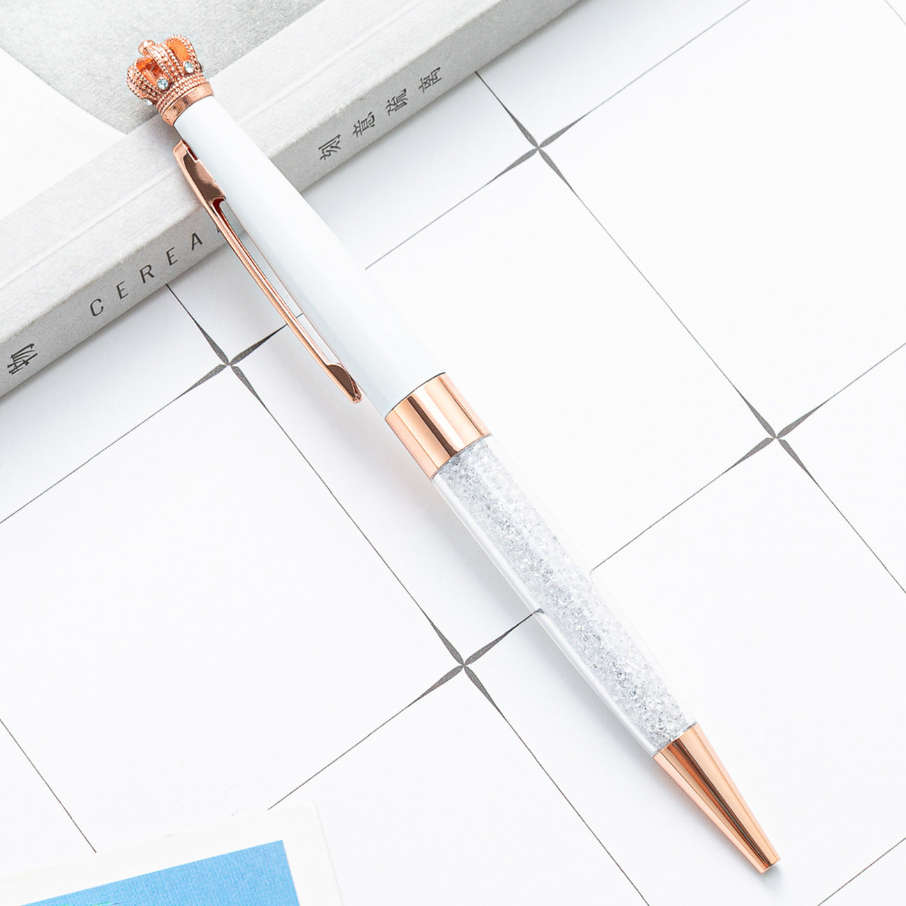 Wholesale Metal Crown Crystal Pen