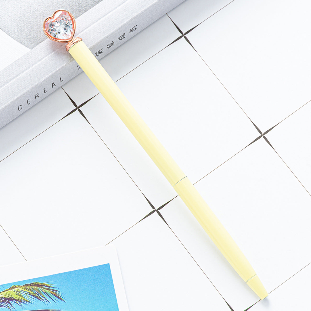 Bolígrafo De Metal Con Diamante De Corazón al por mayor